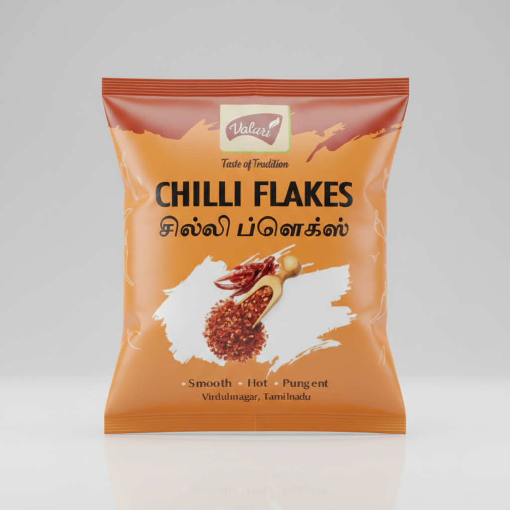 Valari Chilli Flakes Pack - 50g Seasonings for Italian Dishes, Red Chilli Flakes for Pasta, Pizza, Salads, Premium Sprinkler Seasoning, Italian Herbs and Spices