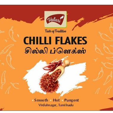 Valari Chilli Flakes Bottle - 40g Seasonings for Italian Dishes, Red Chilli Flakes for Pasta, Pizza, Salads, Premium Sprinkler Seasoning, Italian Herbs and Spices